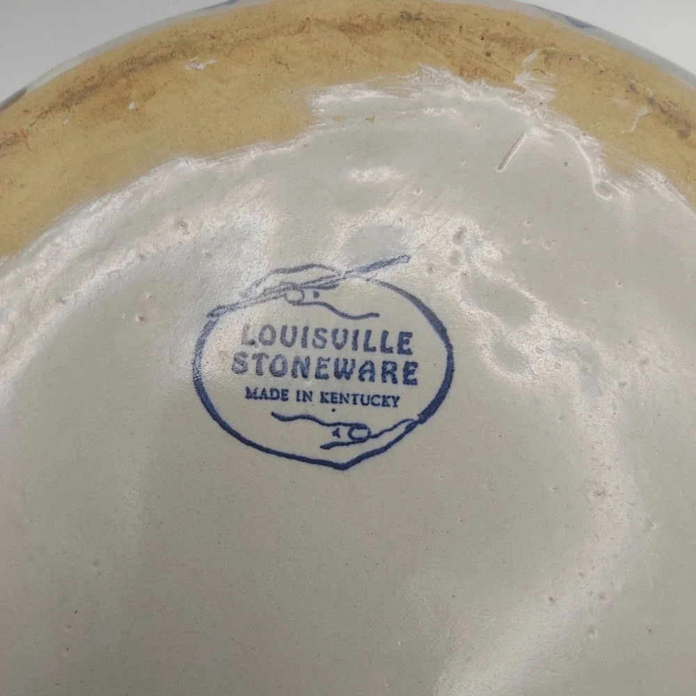 Louisville Stoneware Bowl Hand Painted Duckling and Cattails‎ Decor KY USA